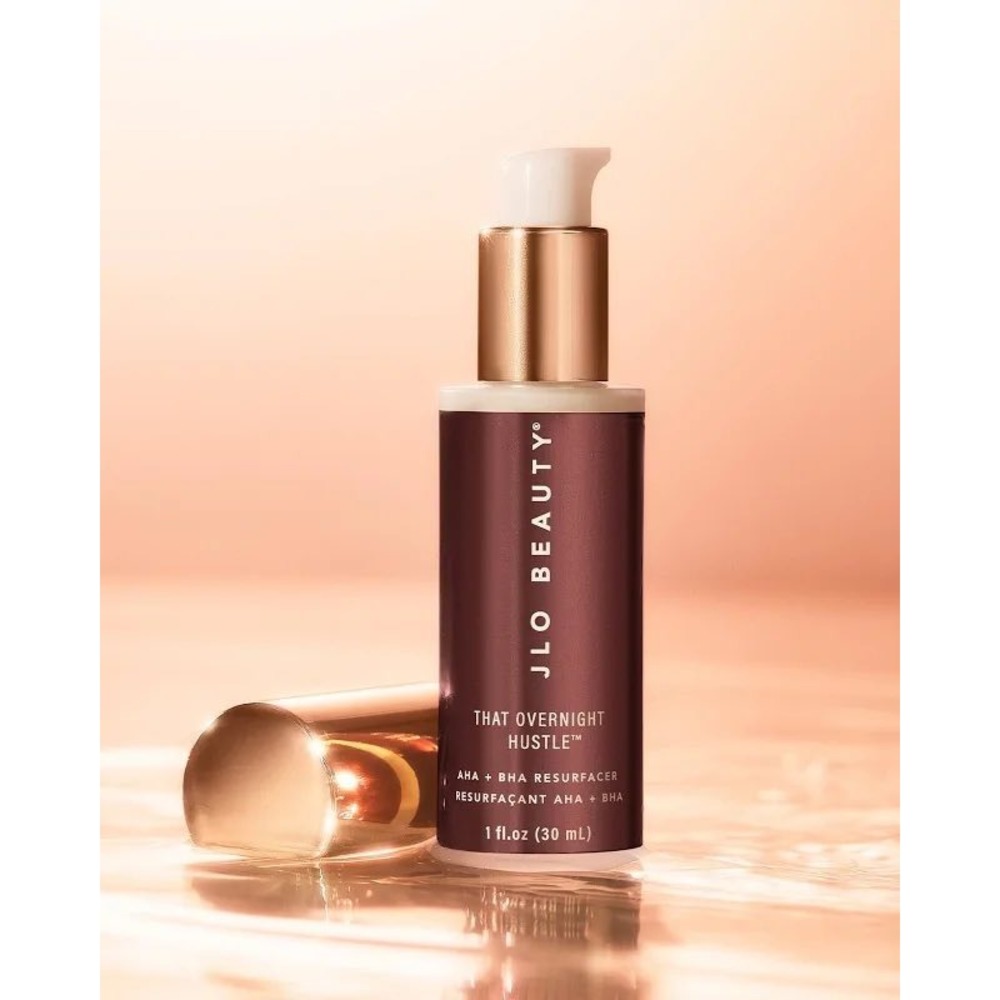 NEW JLo Beauty That Overnight Hustle AHA BHA Resurfacer 1oz 30ml Night Serum